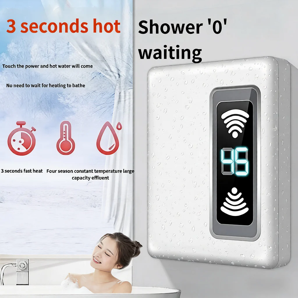 Instant Fast Heating Electric Water Heater For Home Bathroom Shower| Free Shipping & No Tax  3