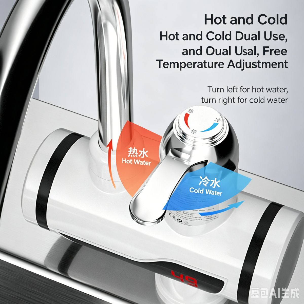 Instant-Heating Electric Hot Water Faucet for Home Use – Free Shipping & Tax-Free - view 2 | Ghana Appliances