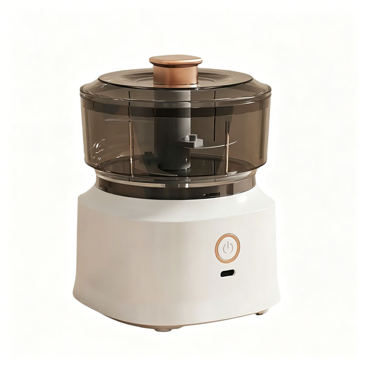 White Multifunctional Electric Food Processor (Top-Spec/Rechargeable) – Double-Tap to Start – Electroplated Finish - Buy in Ghana | COD