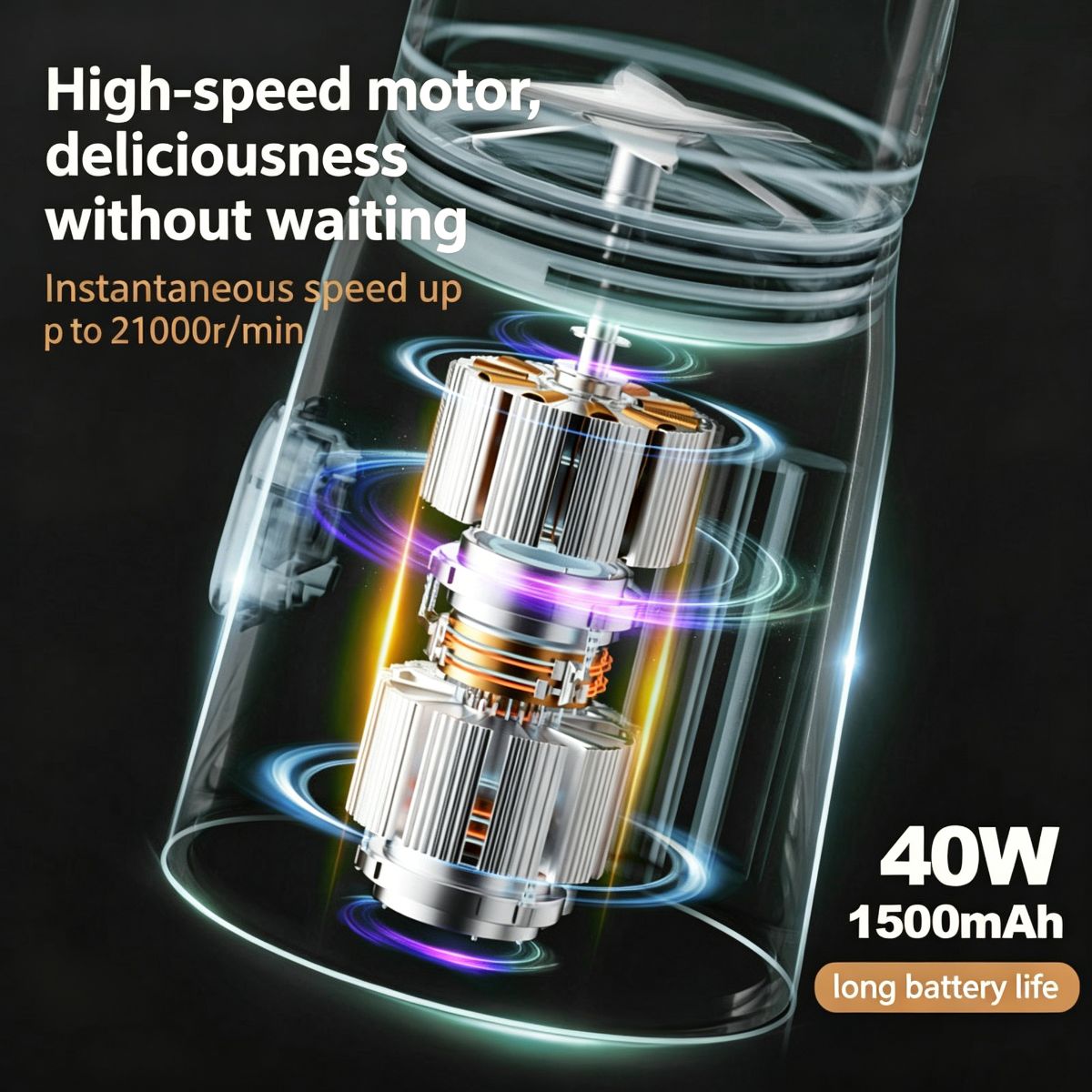 New Portable Rechargeable White Juicer – Includes Small Baby Food Cup – Free Shipping & Tax-Free - view 4 | Ghana Appliances