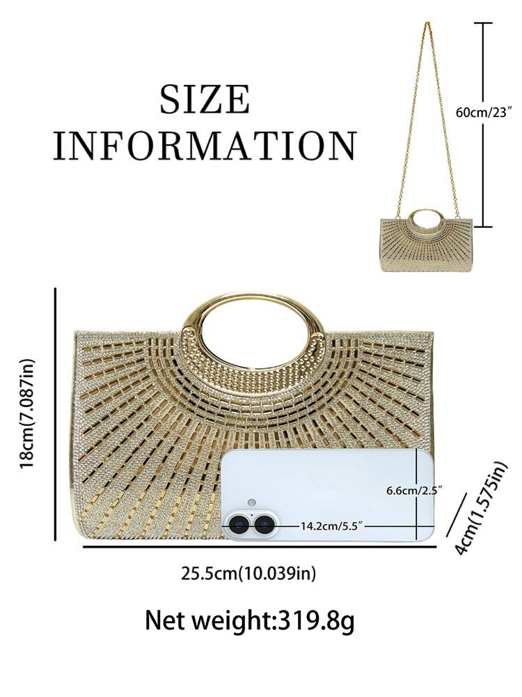 gold-Vintage-Style Rhinestone-Embellished Handbag (Affordable Luxury) – Free Shipping & Tax-Free - view 3 | Ghana Appliances