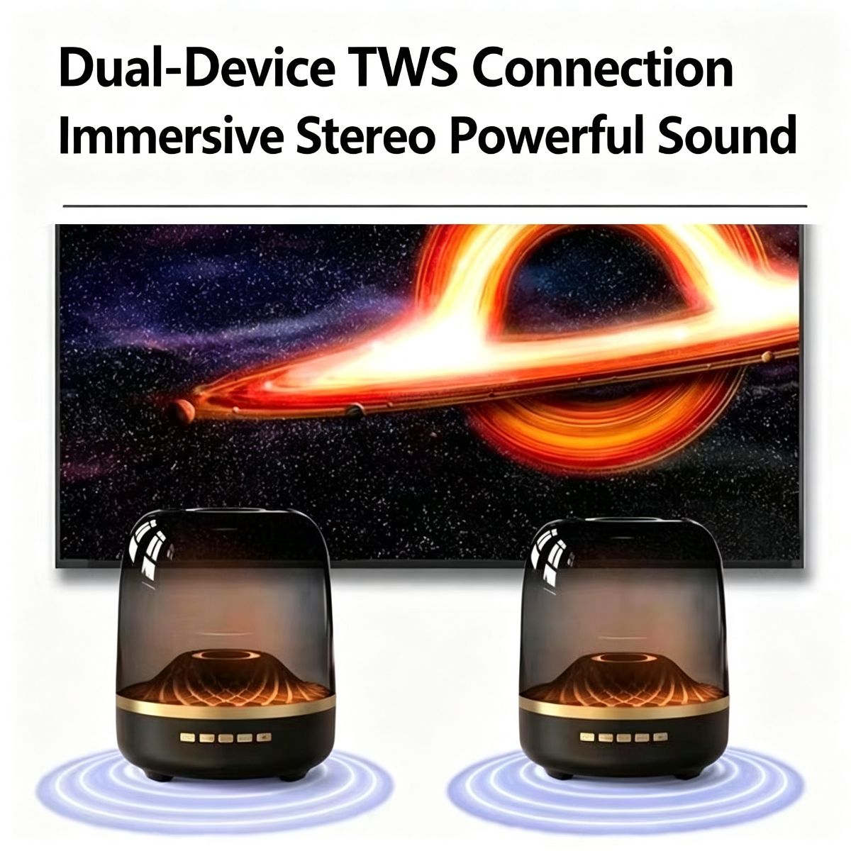 Black Wireless Bluetooth Speaker / Free Shipping & Tax-Free 2