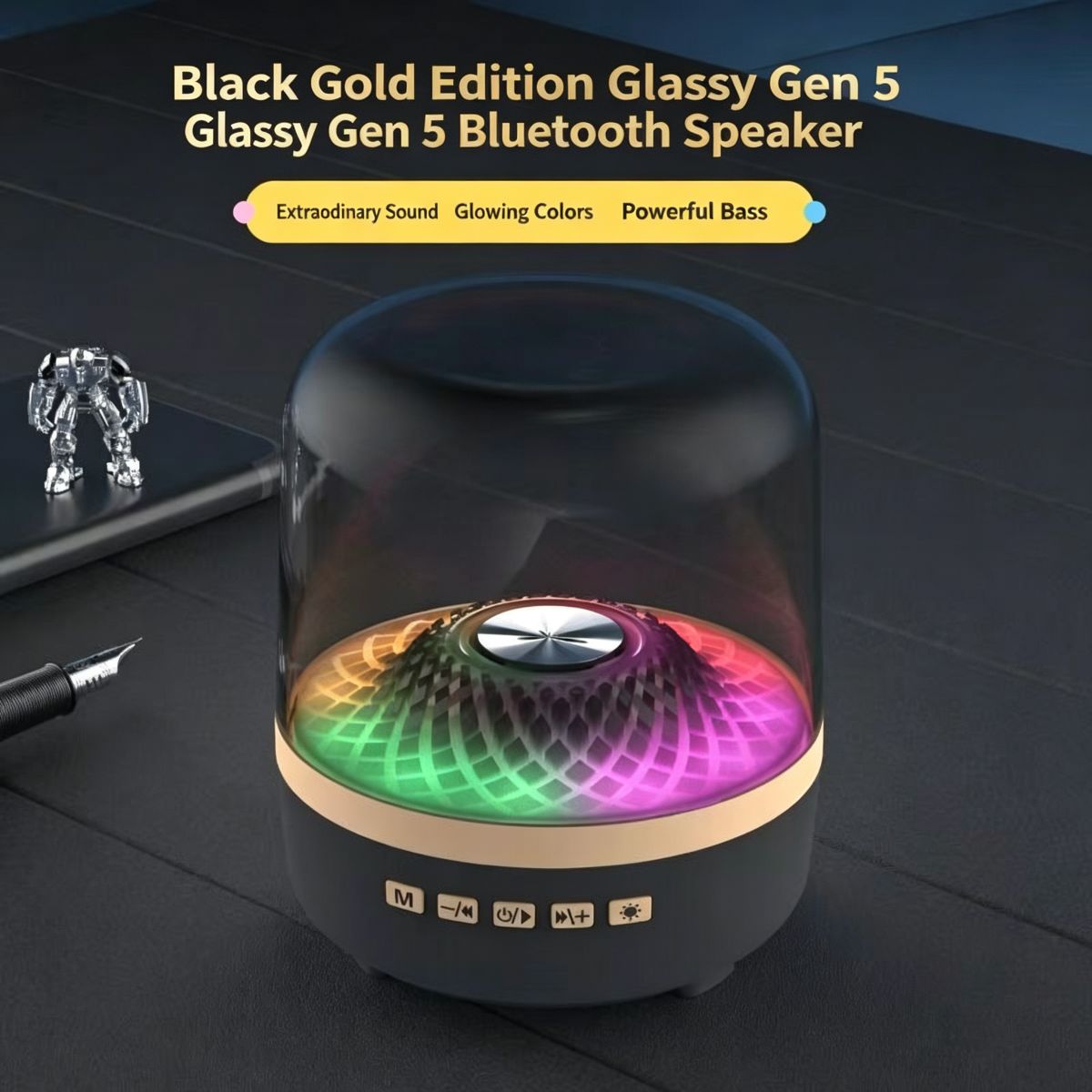 Black Wireless Bluetooth Speaker / Free Shipping & Tax-Free 3