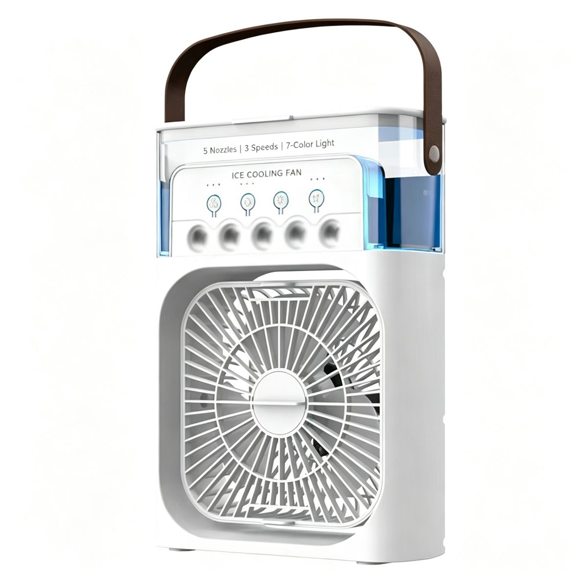 White 5-Nozzle Misting Fan / Duty-Free & Free Shipping - Buy in Ghana | COD