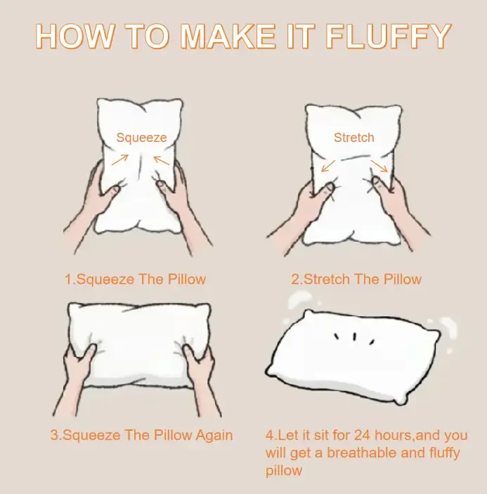 1pc/White/Luxury 5-Star Hotel Pillow 19×29” （48CMx74CM）900g weight per pillow, ultra-soft and fluffy | Suitable for all sleeping positions, provides neck support | Tax-free and free shipping  3